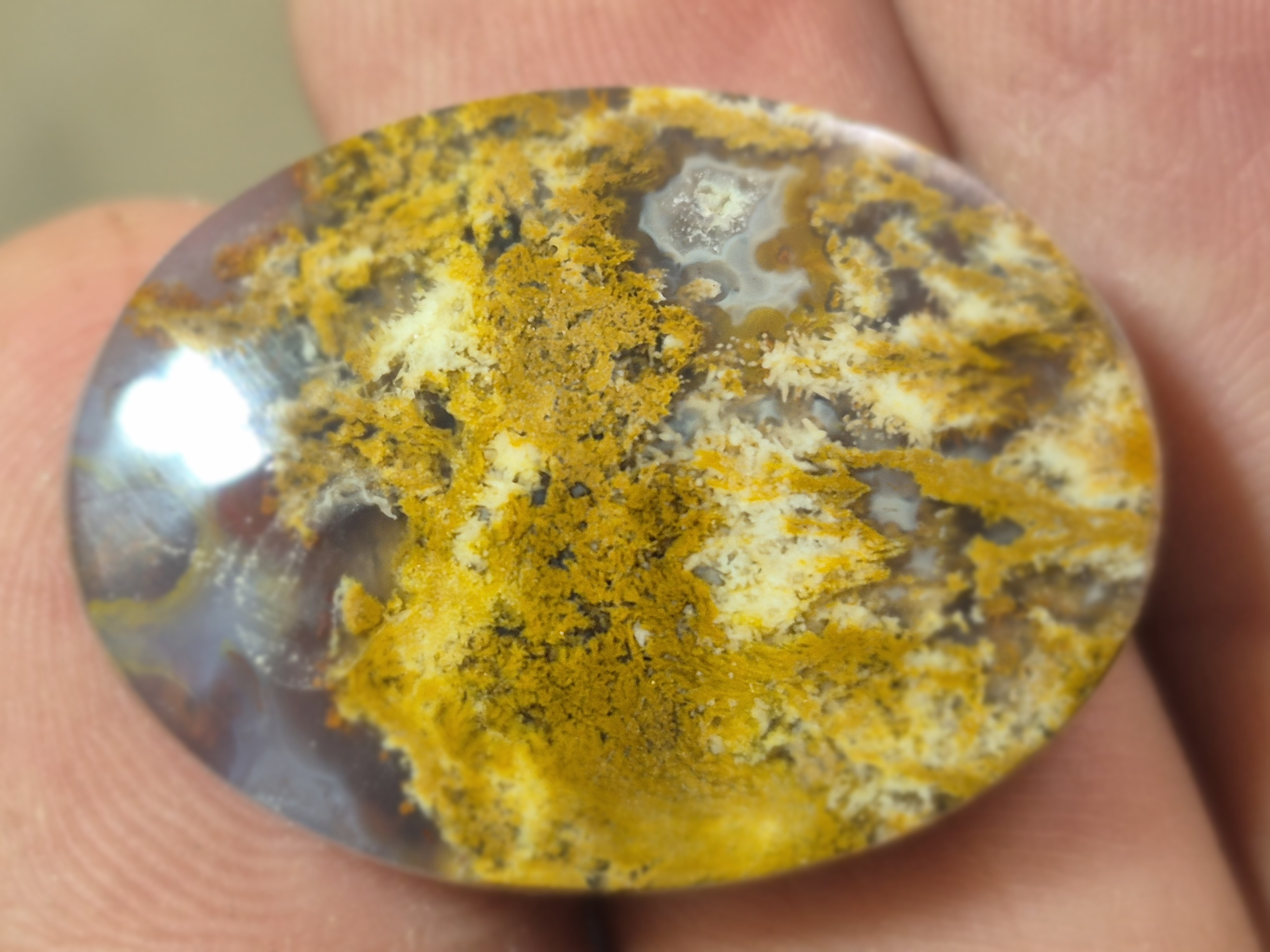 عقیق پاییزه سایز مدالی