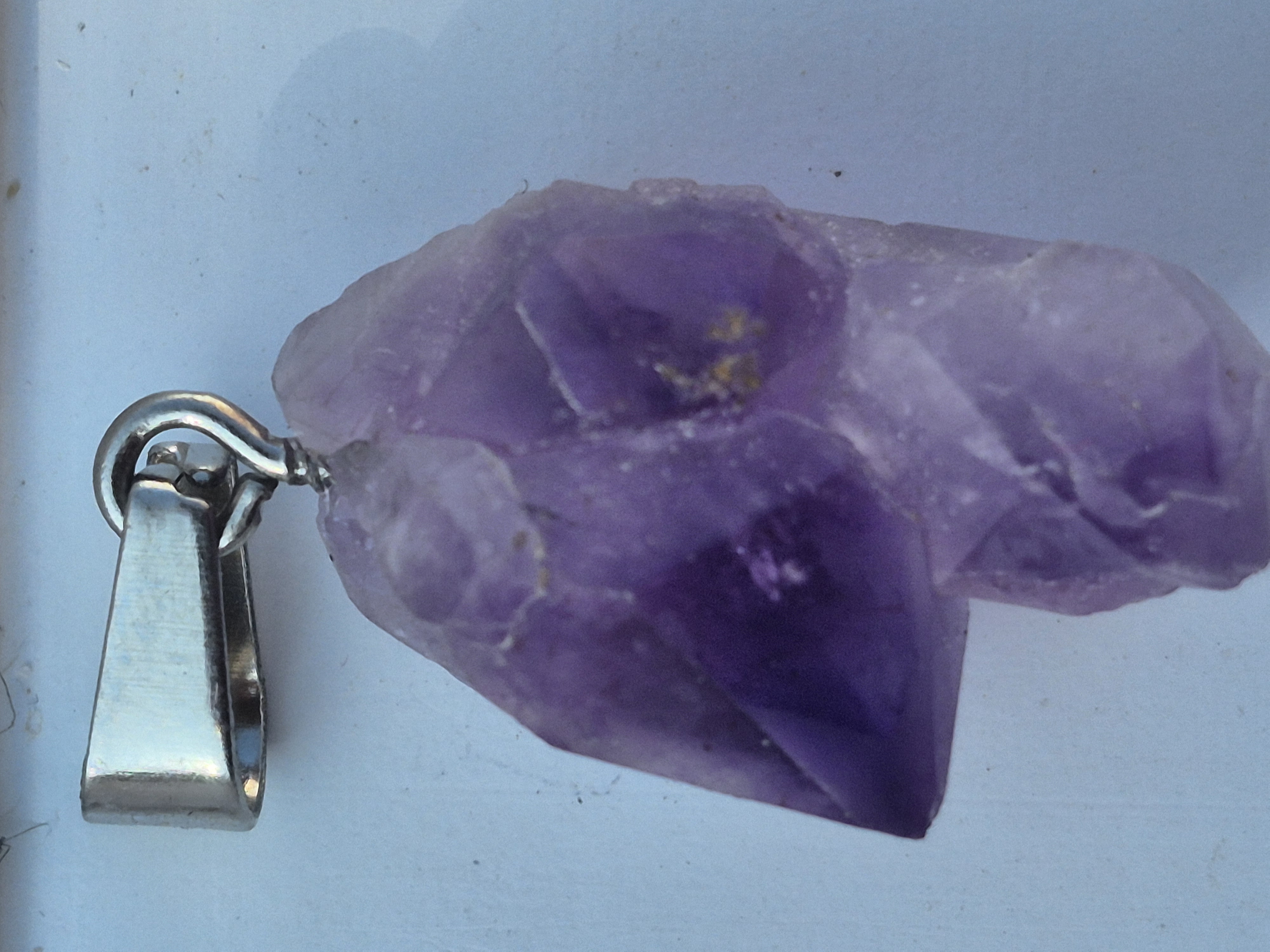 گردن آویز بلور آمیتیست