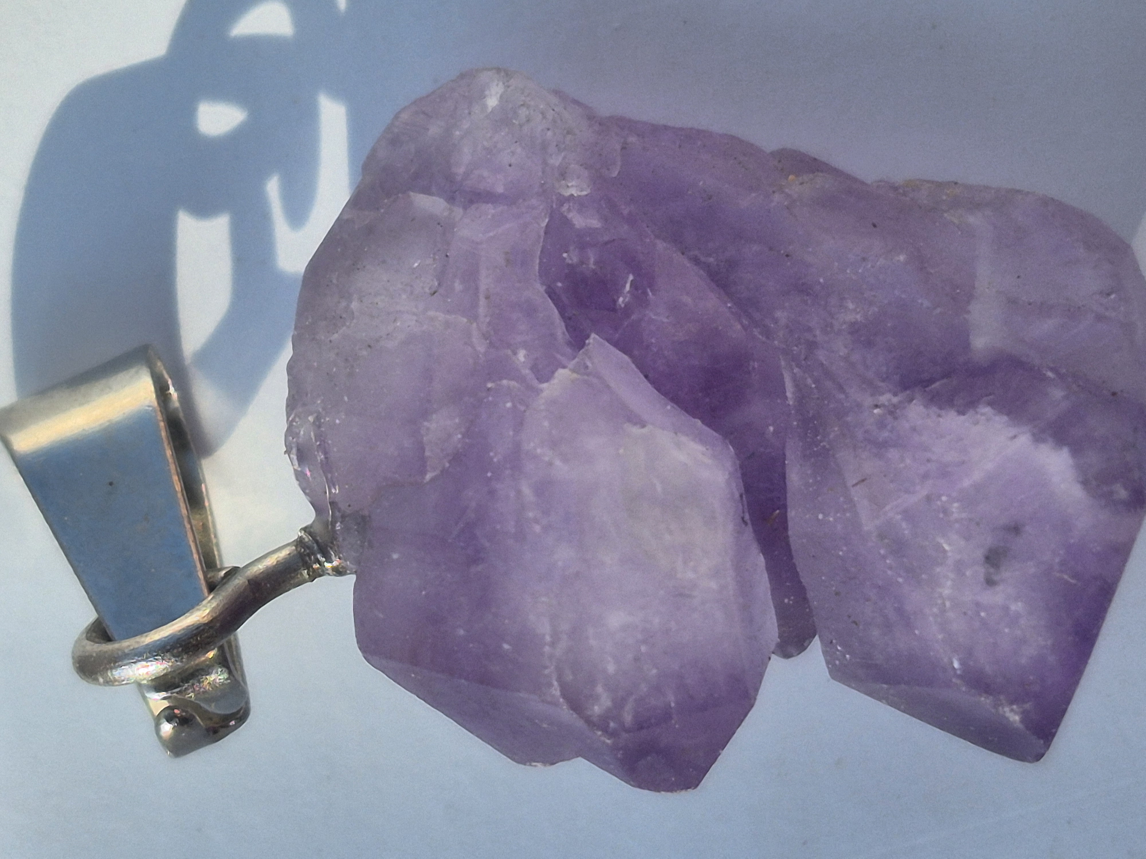 گردن آویز بلور آمیتیست