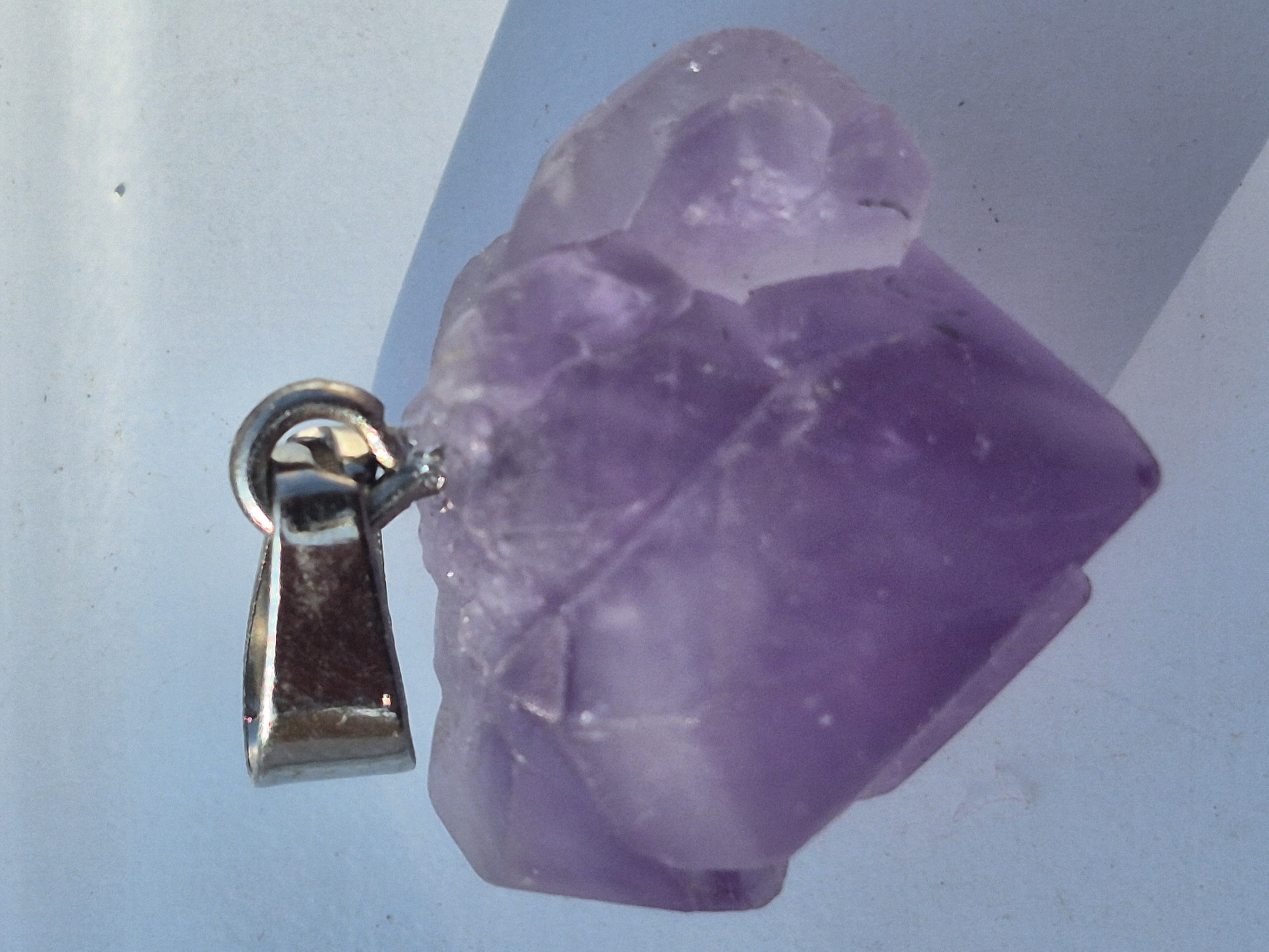 گردن آویز بلور آمیتیست