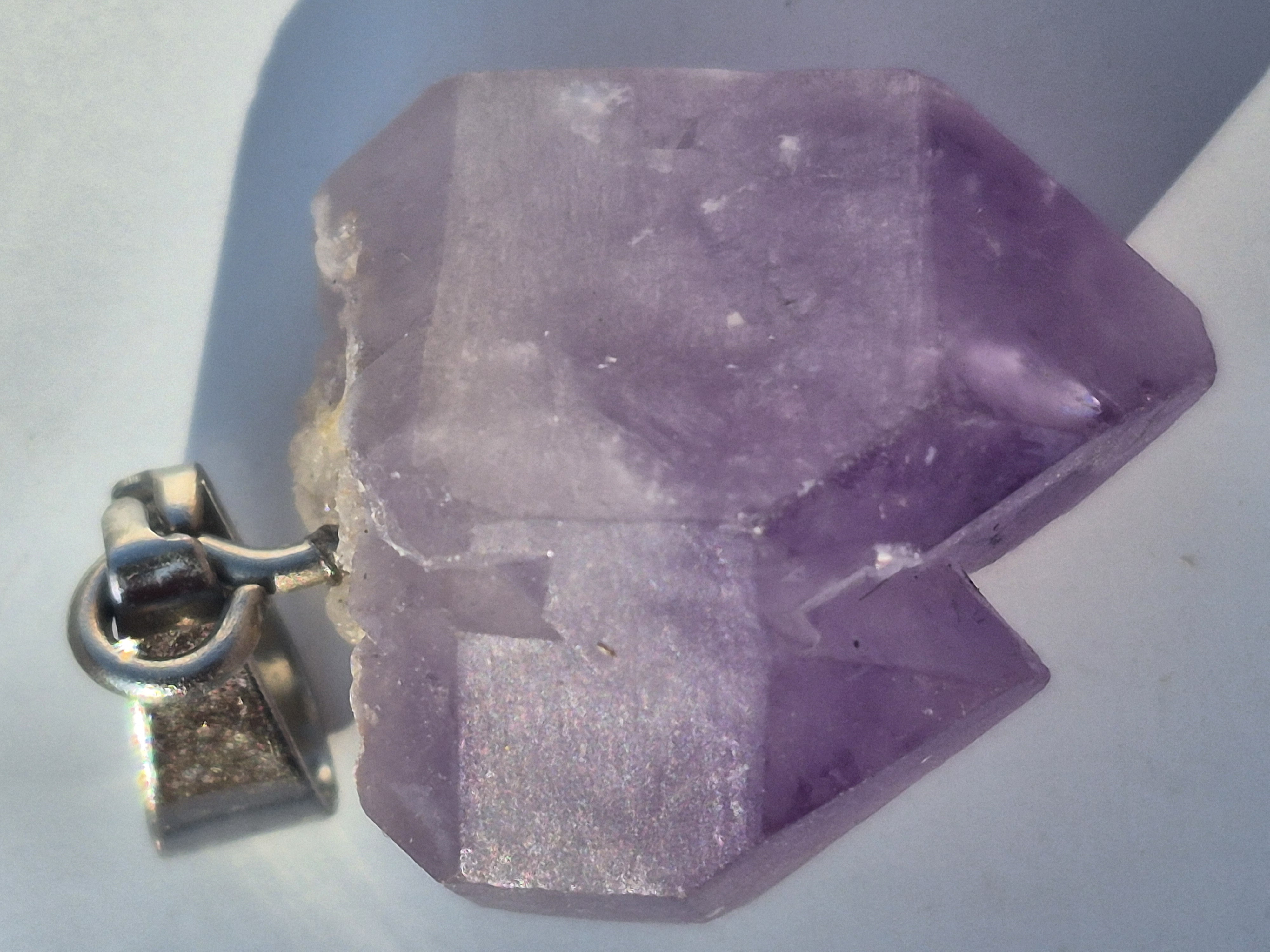 گردن آویز بلور آمیتیست